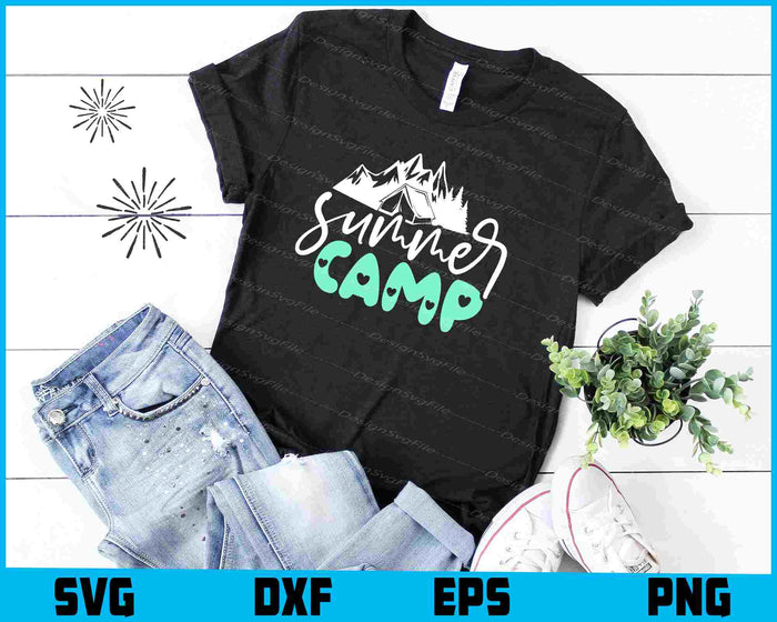 Summer Camp SVG PNG Design Printable File  - Premium Cutting Files in SVG, PNG & EPS Formats - Premium SVG Cutting Files for Crafts