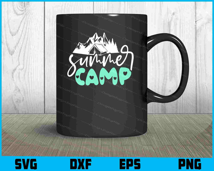 Summer Camp SVG PNG Design Printable File  - Premium Cutting Files in SVG, PNG & EPS Formats - Premium SVG Cutting Files for Crafts