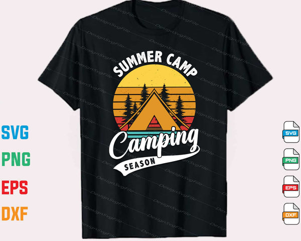 Summer Camp Camping Season Svg Cutting Printable File