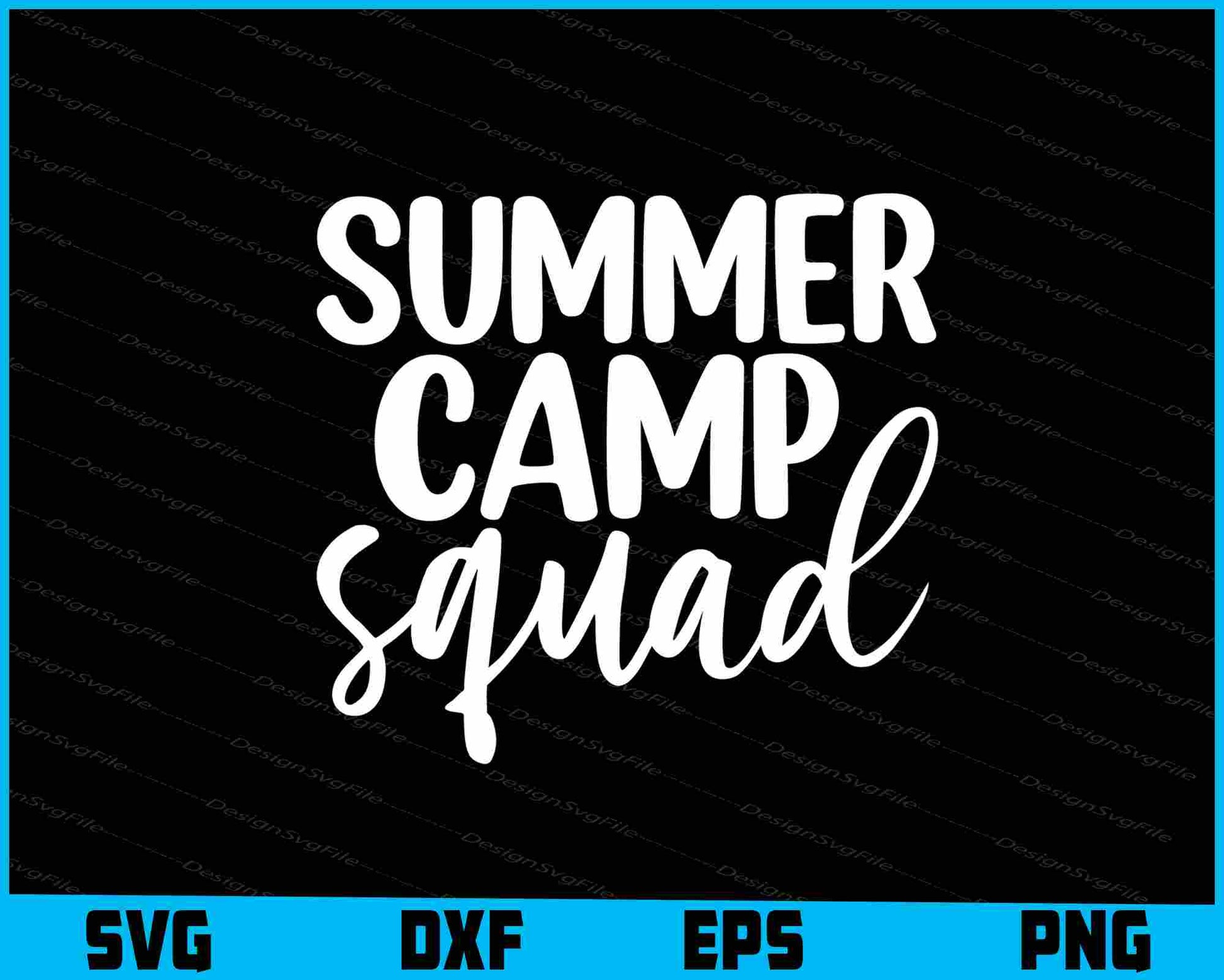 Summer Camp Squad SVG PNG Cutting File  - Premium Cutting Files in SVG, PNG & EPS Formats - Premium SVG Cutting Files for Crafts