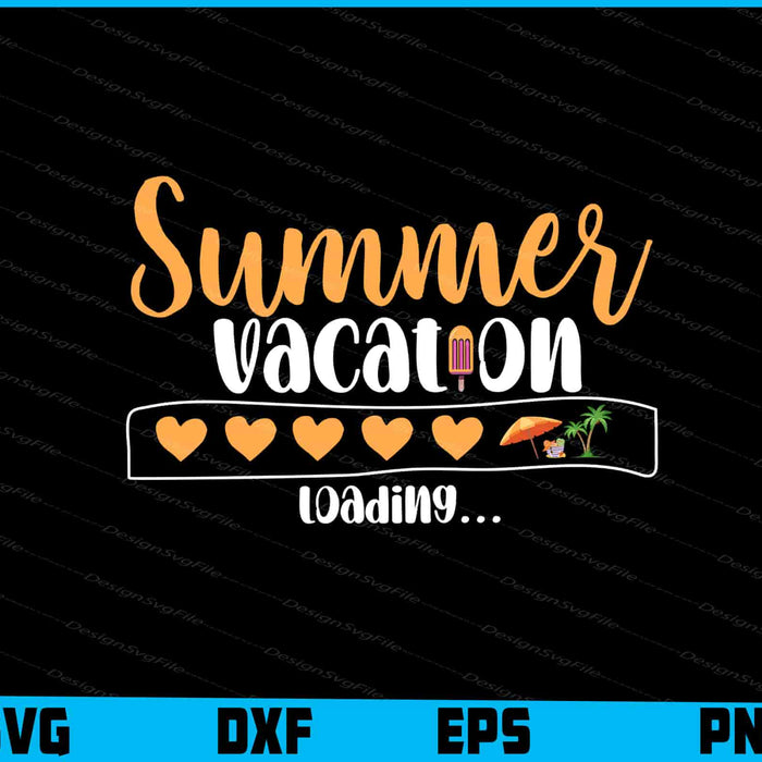 Summer Vacation Loading SVG