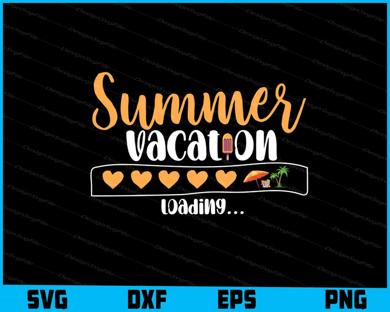 Summer Vacation Loading SVG