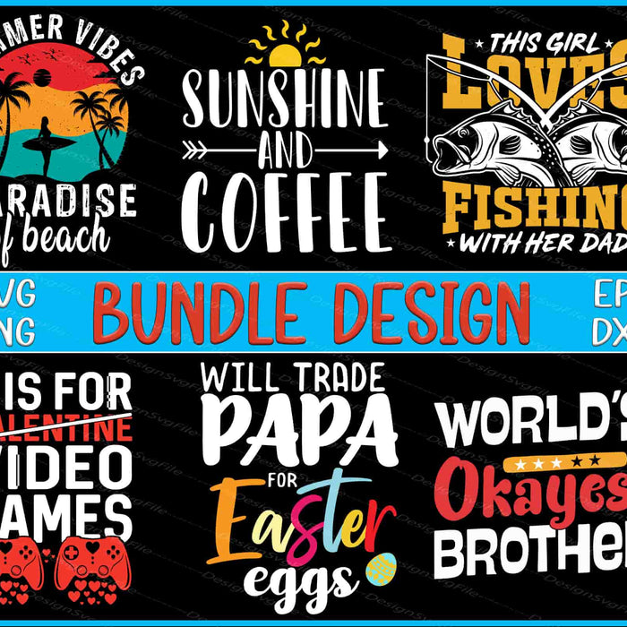Collection of humorous and themed text designs with various graphics on a black background.