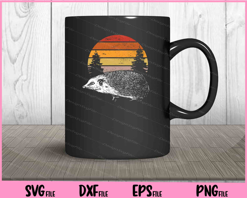 Sunset Hedgehog Vintage mug