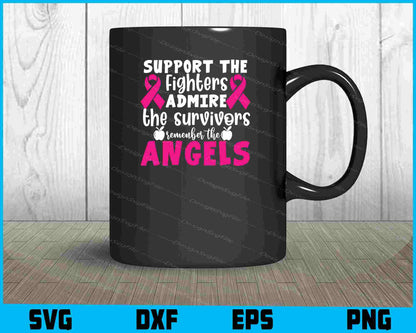 Support The Fighters Admire Angels Svg Cutting Printable File  - Premium Cutting Files in SVG, PNG & EPS Formats - Premium SVG Cutting Files for Crafts