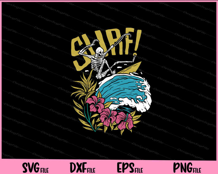Surf Skeleton Bundle SVG, Play Golf PNG