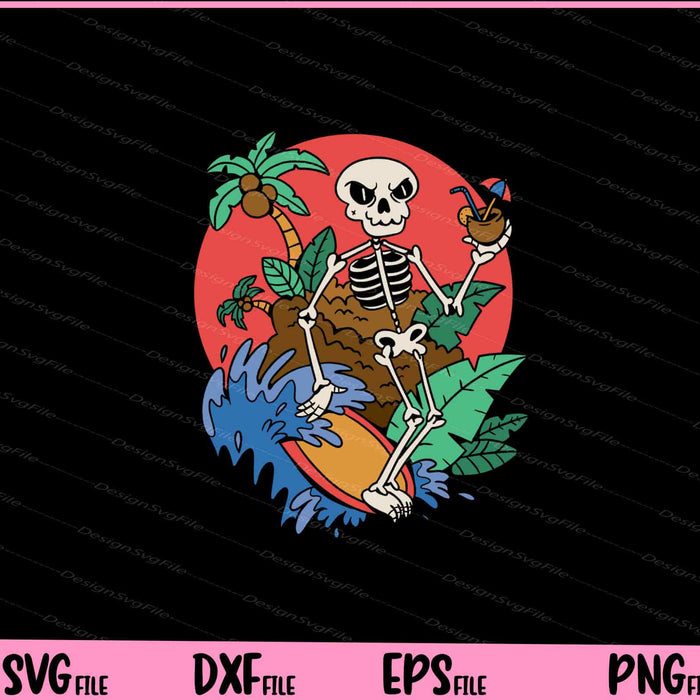Surfing Skeleton funny Svg Cutting Printable Files  - Premium Cutting Files in SVG, PNG & EPS Formats - Premium SVG Cutting Files for Crafts