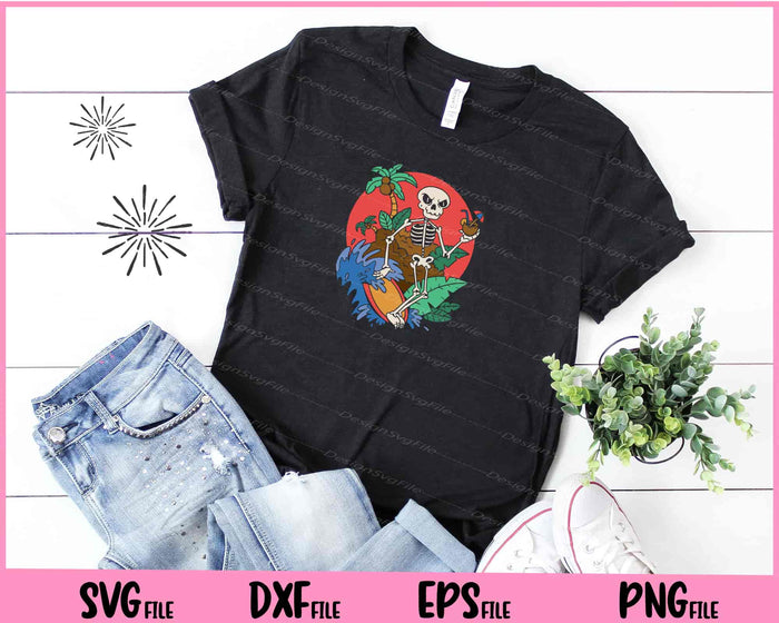 Surfing Skeleton funny Svg Cutting Printable Files  - Premium Cutting Files in SVG, PNG & EPS Formats - Premium SVG Cutting Files for Crafts