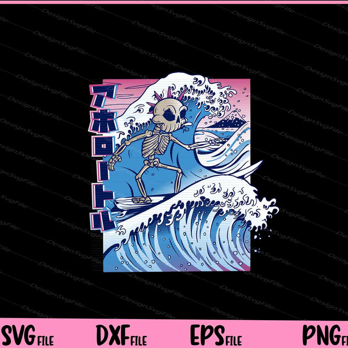 Surfing Wave Skeleton Svg Cutting Printable Files  - Premium Cutting Files in SVG, PNG & EPS Formats - Premium SVG Cutting Files for Crafts