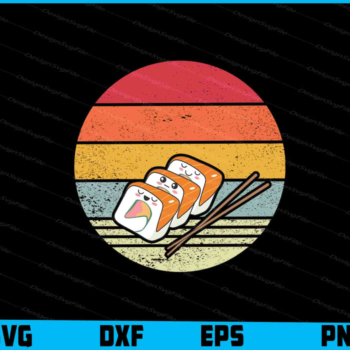 Sushi Roll Sashimi Lover SVG