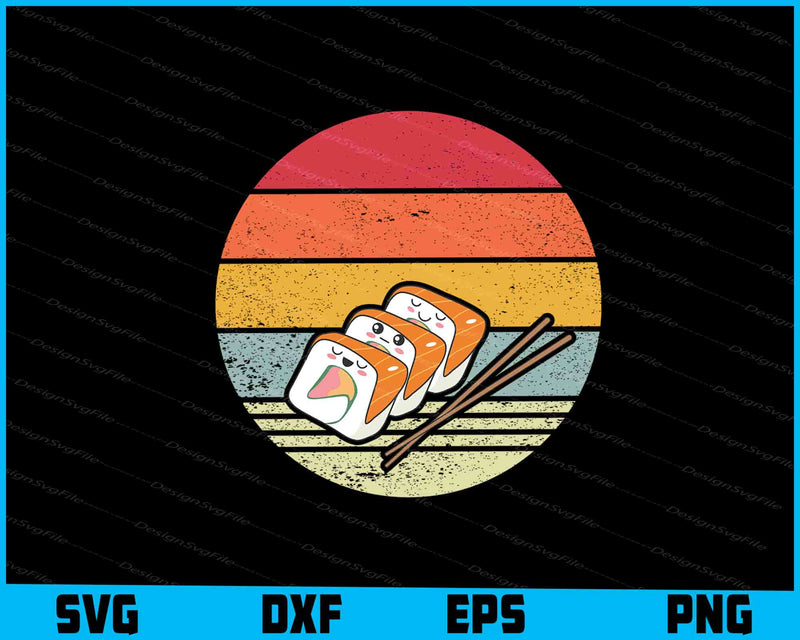Sushi Roll Sashimi Lover SVG