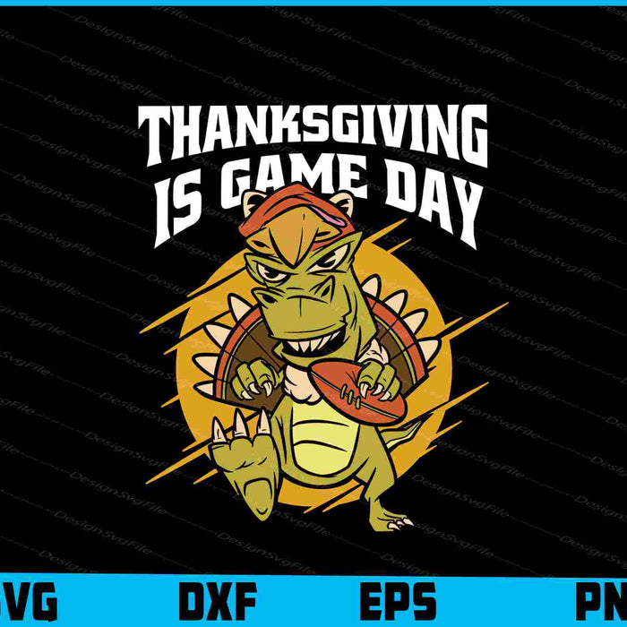 T-rex Dinosaur Thanksgiving Is Game Day
