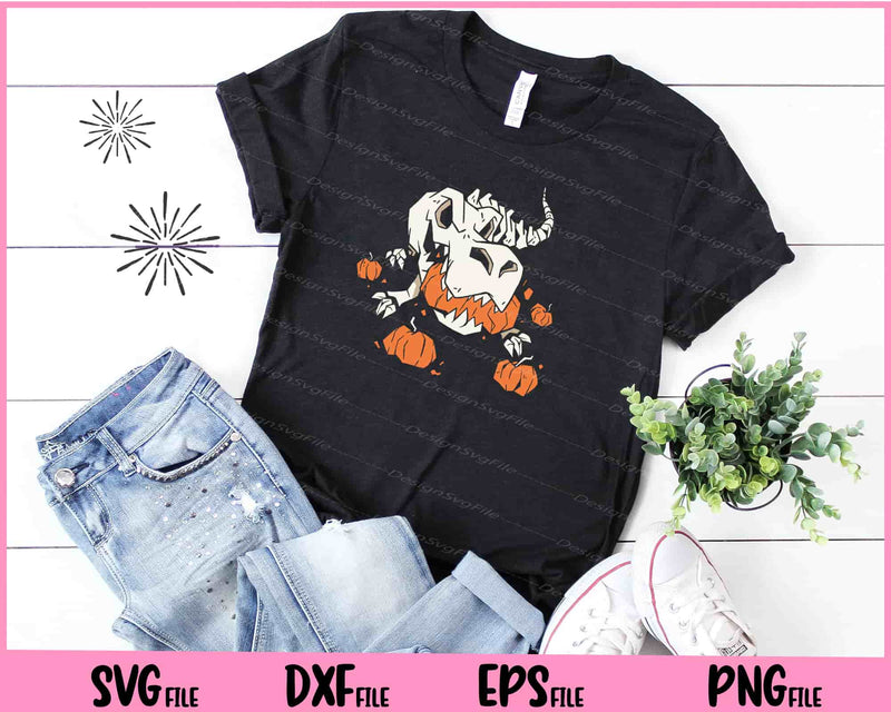 T-rex Skeleton Pumpkins Svg Cutting Printable Files  - Premium Cutting Files in SVG, PNG & EPS Formats - Premium SVG Cutting Files for Crafts