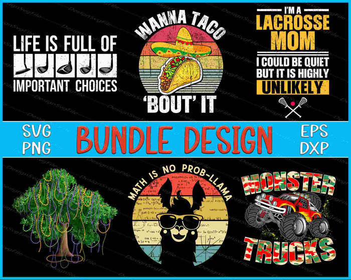 Taco Bundle SVG, Llama PNG