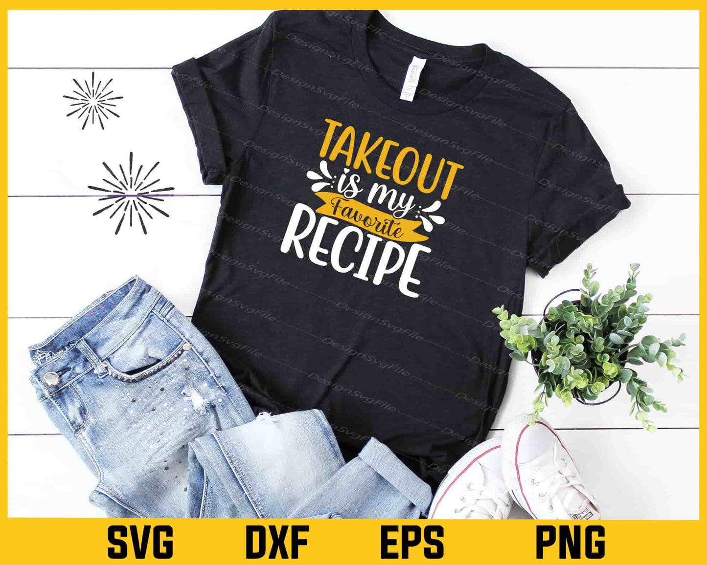 Takeout Is My Recipe Svg Cutting Printable File  - Premium Cutting Files in SVG, PNG & EPS Formats - Premium SVG Cutting Files for Crafts