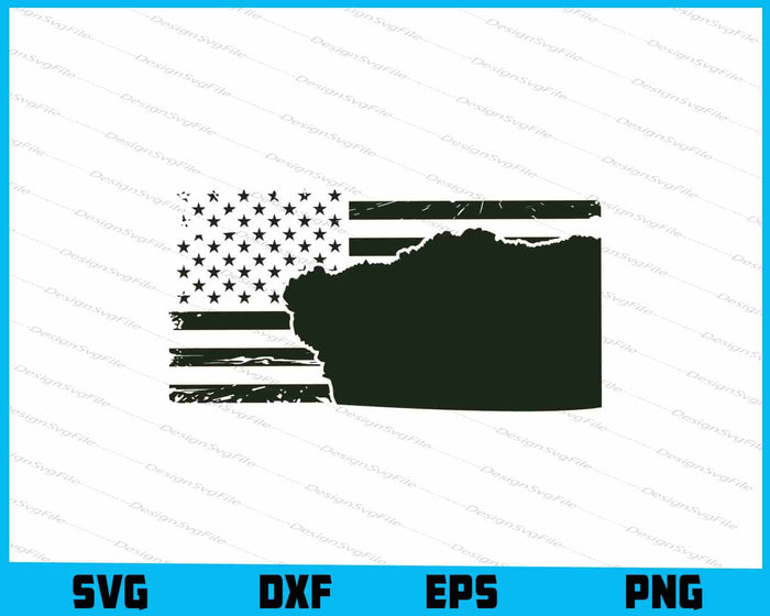 Tattered Flag 13 Blank SVG, American Flag PNG