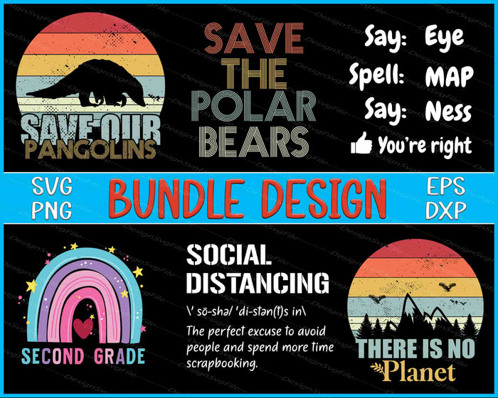 Teacher Bundle SVG, Bears PNG Bundle Planet