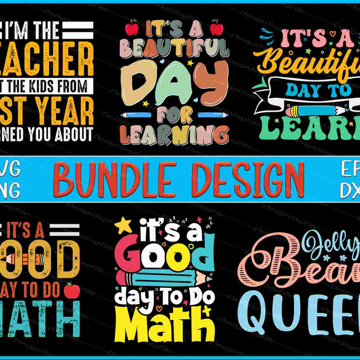 Teacher Bundle SVG, Math PNG