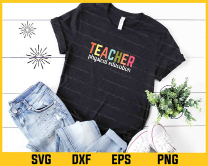 Teacher Physical Education Svg Cutting Printable File  - Premium Cutting Files in SVG, PNG & EPS Formats - Premium SVG Cutting Files for Crafts