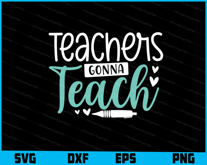 Teacher Bundle SVG Teach Love PNG