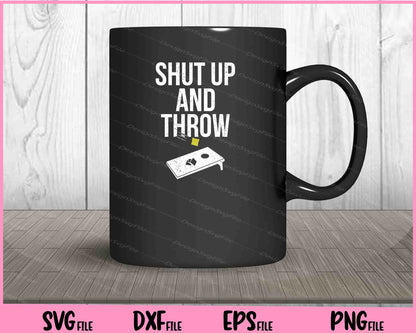 Team Cornhole USA Shut Up and Throw Cornhole Svg Cutting Printable Files  - Premium Cutting Files in SVG, PNG & EPS Formats - Premium SVG Cutting Files for Crafts