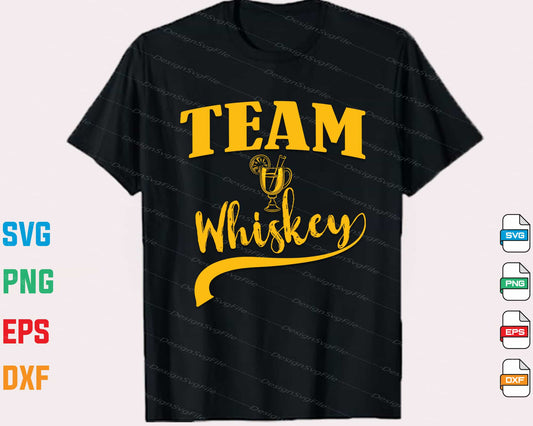 Team Whiskey Svg Cutting Printable File  - Premium Cutting Files in SVG, PNG & EPS Formats - Premium SVG Cutting Files for Crafts