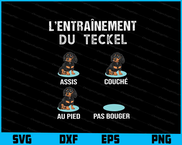 Teckel - Éducation Chien SVG