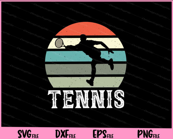 Tennis retro vintage svg