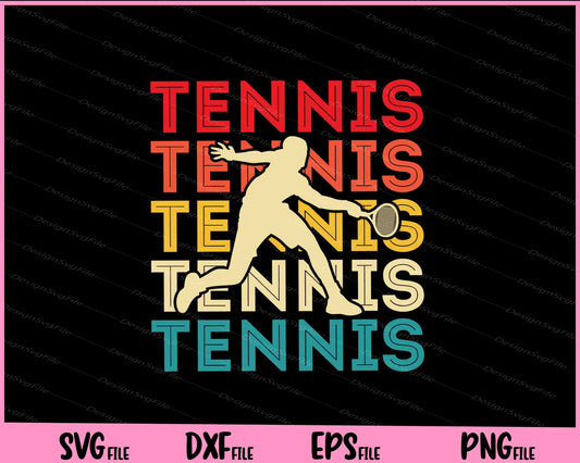 Tennis Tennis Tennis vintage Svg Cutting Printable Files  - Premium Cutting Files in SVG, PNG & EPS Formats - Premium SVG Cutting Files for Crafts