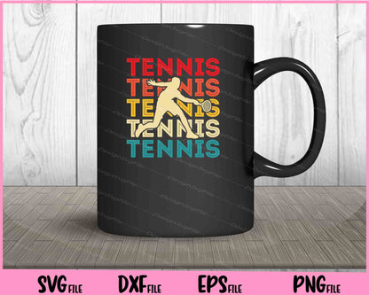 Tennis Tennis Tennis vintage Svg Cutting Printable Files  - Premium Cutting Files in SVG, PNG & EPS Formats - Premium SVG Cutting Files for Crafts