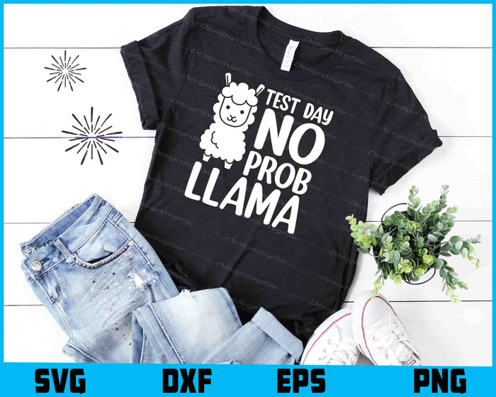 Test Day No Prob Llama SVG, Animals PNG