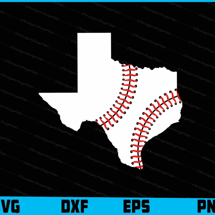 Texas Baseball SVG, Texas Country Map PNG