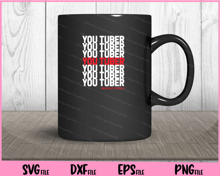 Thank You Broadcast yourself Grocery Bag Tuber Svg Cutting Printable Files  - Premium Cutting Files in SVG, PNG & EPS Formats - Premium SVG Cutting Files for Crafts