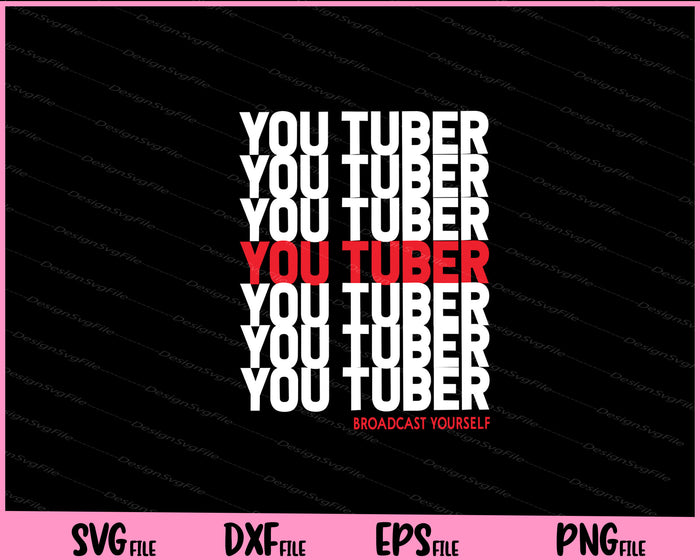 Thank You Broadcast yourself Grocery Bag Tuber Svg Cutting Printable Files  - Premium Cutting Files in SVG, PNG & EPS Formats - Premium SVG Cutting Files for Crafts