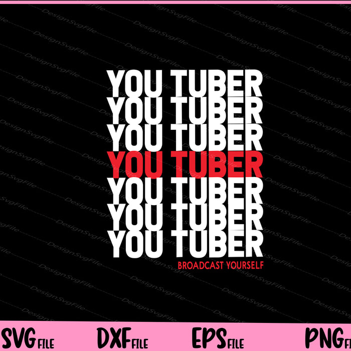 Thank You Broadcast yourself Grocery Bag Tuber Svg Cutting Printable Files  - Premium Cutting Files in SVG, PNG & EPS Formats - Premium SVG Cutting Files for Crafts