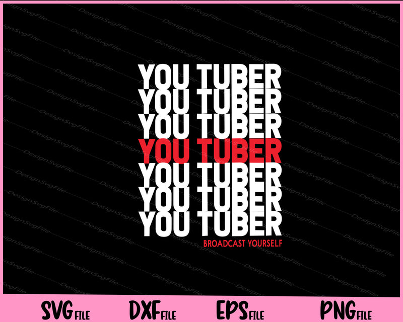 Thank You Broadcast yourself Grocery Bag Tuber Svg Cutting Printable Files  - Premium Cutting Files in SVG, PNG & EPS Formats - Premium SVG Cutting Files for Crafts