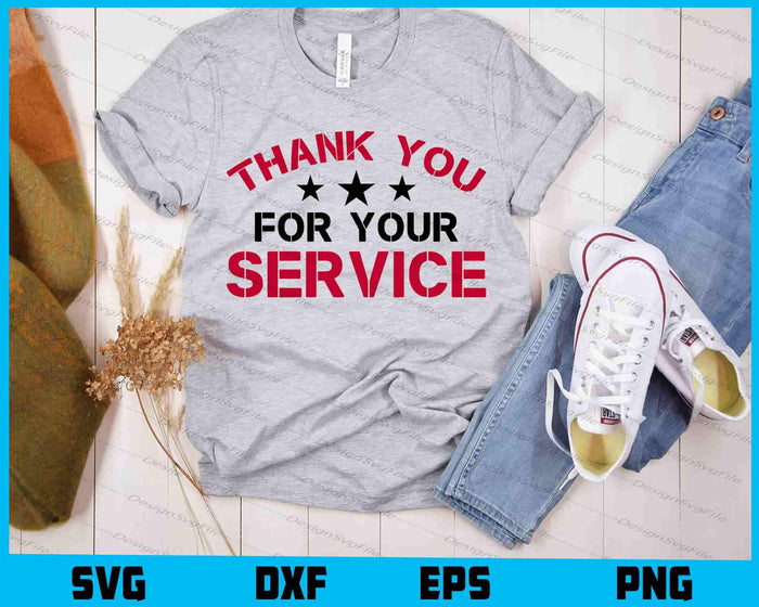 Thank You For Your Service, American Soldiers SVG