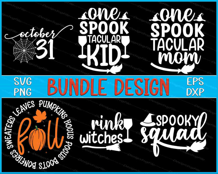 Thanksgiving Bundle SVG Halloween PNG