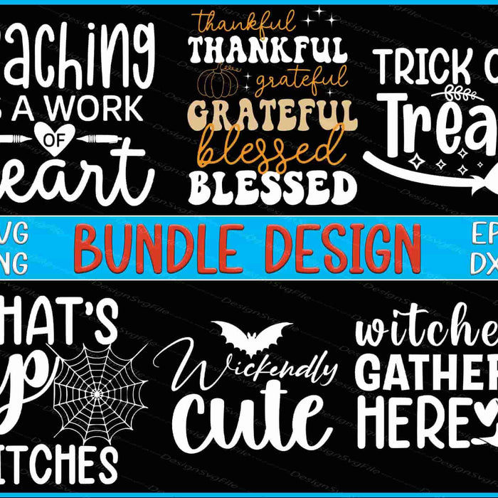 Thanksgiving Bundle SVG Thankful PNG