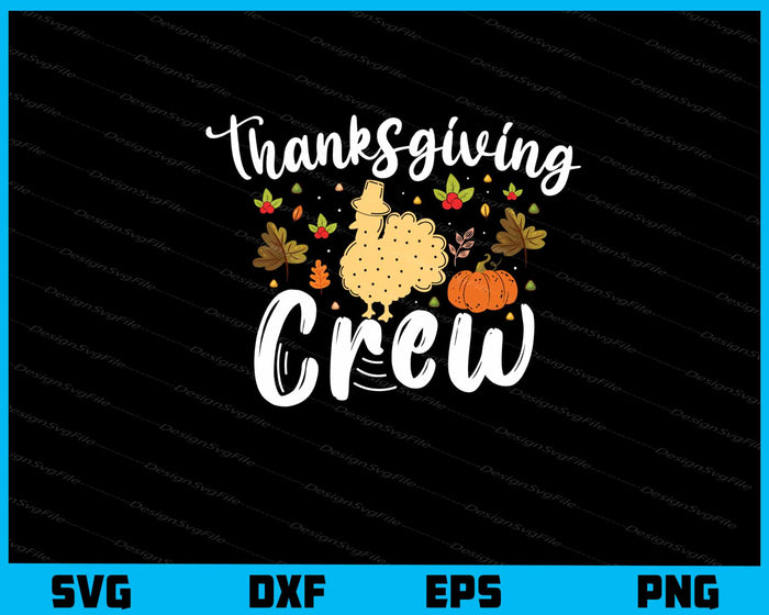 Thanksgiving Grew Turky Svg Cutting Printable File  - Premium Cutting Files in SVG, PNG & EPS Formats - Premium SVG Cutting Files for Crafts