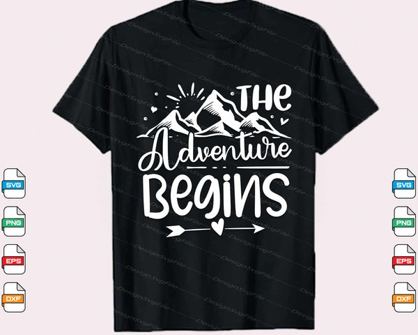 The Begins Adventure Svg Cutting Printable File