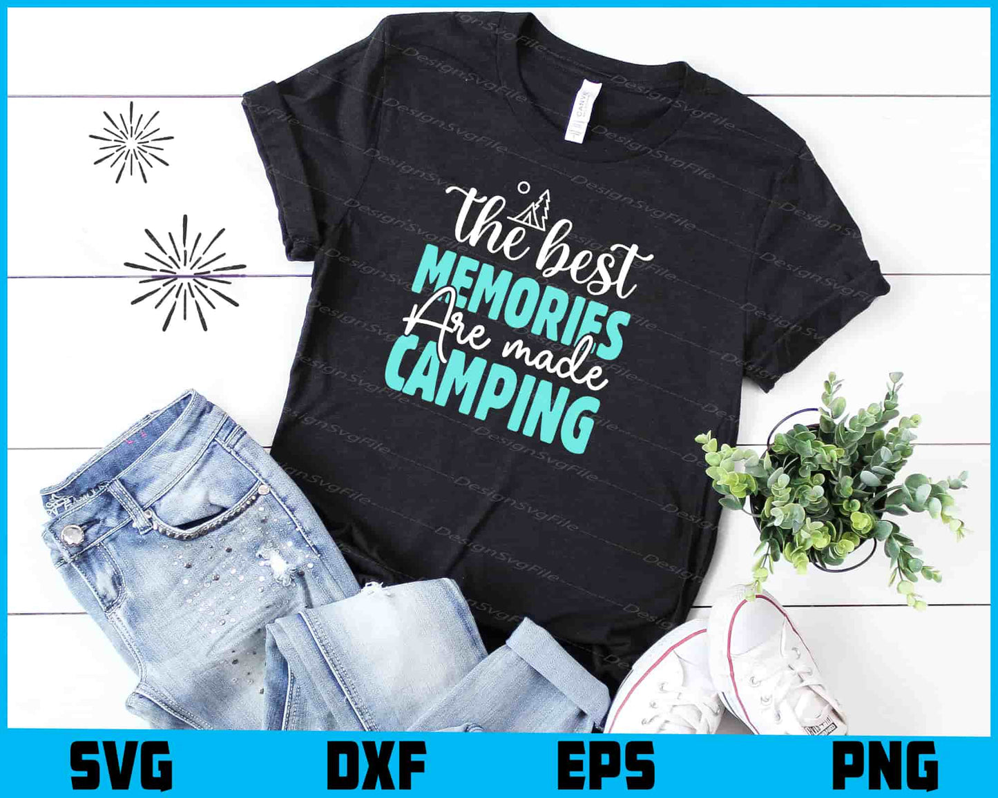 The Best Memories Are Made Camping SVG PNG Design Printable File  - Premium Cutting Files in SVG, PNG & EPS Formats - Premium SVG Cutting Files for Crafts