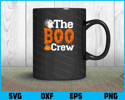 The Boo Crew SVG PNG Design Printable File  - Premium Cutting Files in SVG, PNG & EPS Formats - Premium SVG Cutting Files for Crafts