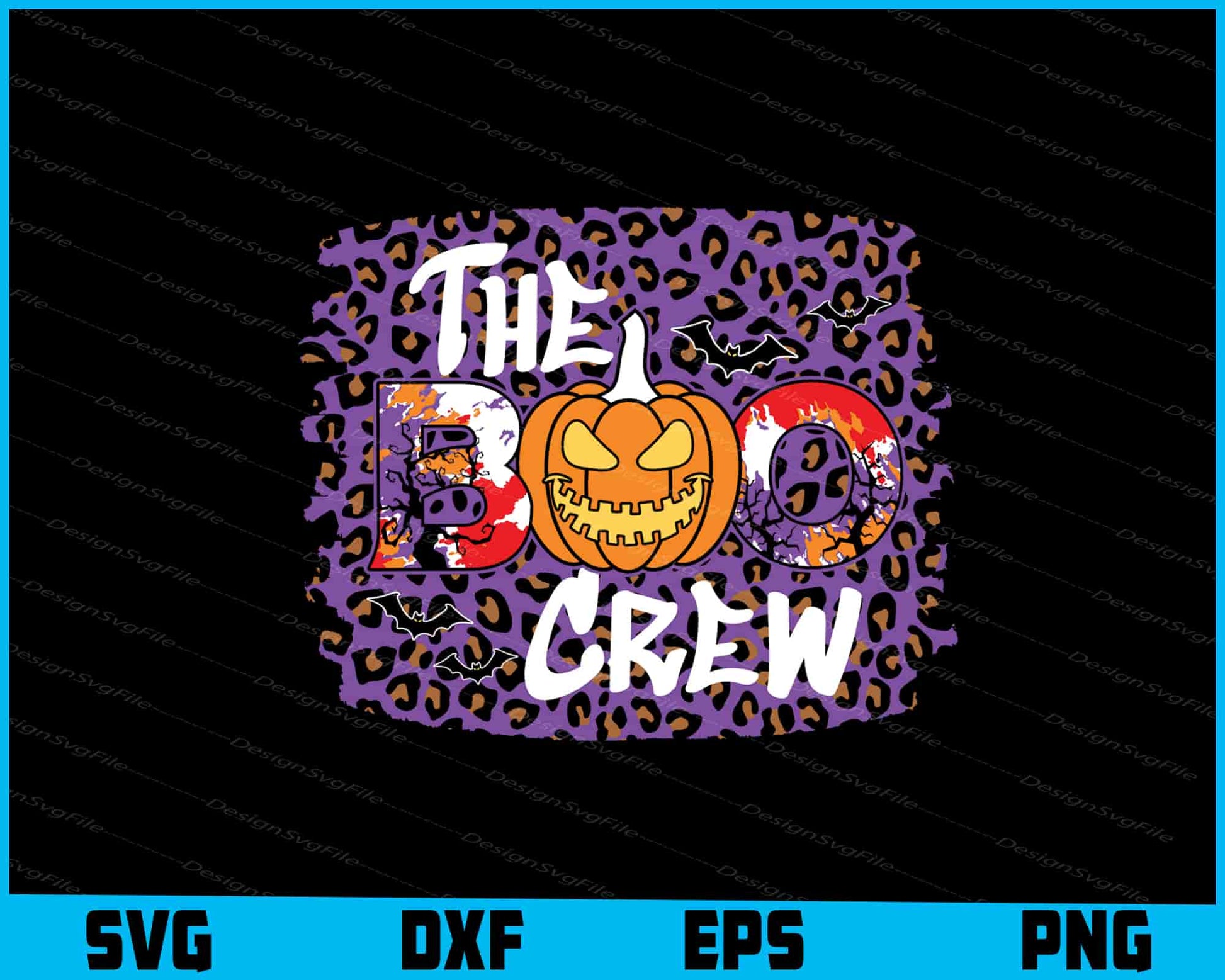 The Boo Crew Halloween SVG PNG Digital Sublimation Print File  - Premium Cutting Files in SVG, PNG & EPS Formats - Premium SVG Cutting Files for Crafts