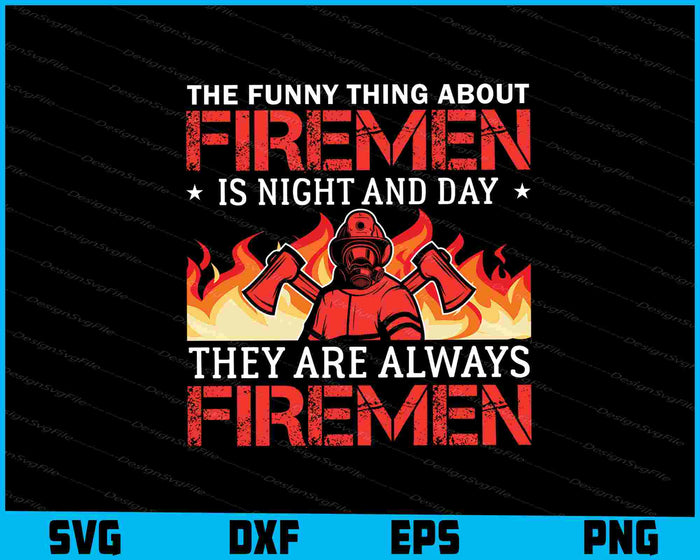 Collection of firefighter-themed graphic designs with text on a black background.