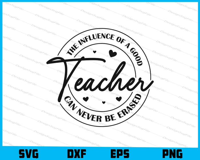 The Influence of a Good Teacher Can Never Be Erased SVG