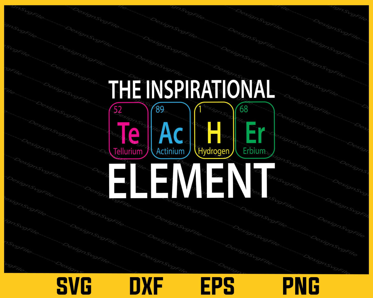 The Insprirational Element Teacher Day Svg Cutting Printable File  - Premium Cutting Files in SVG, PNG & EPS Formats - Premium SVG Cutting Files for Crafts