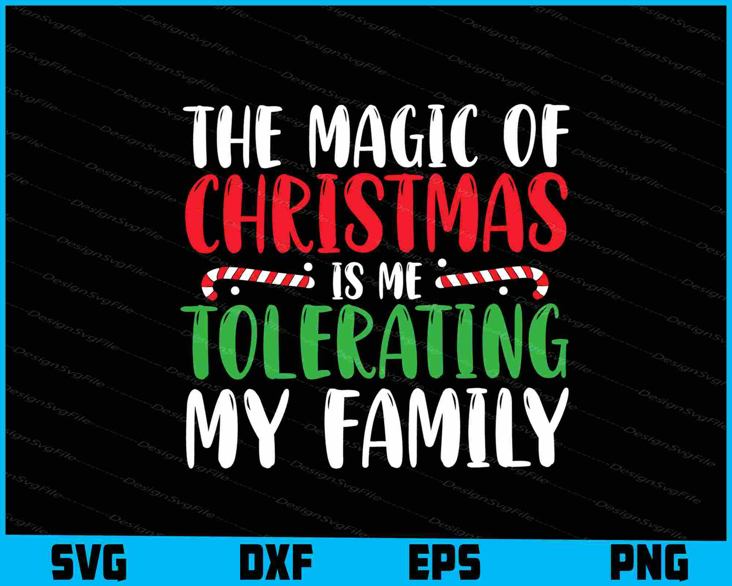 The Magic of Christmas is Me Tolerating SVG