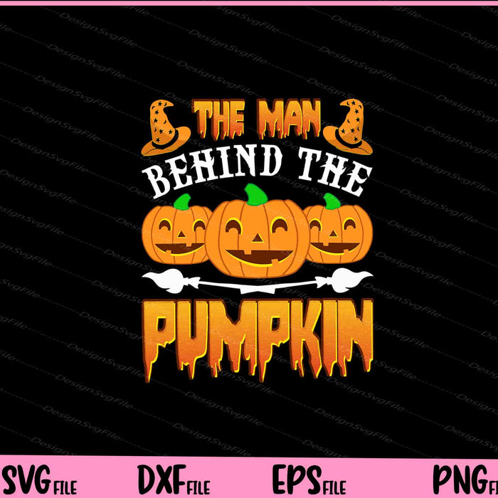 The Man Behind The Pumpkin Svg Cutting Printable Files  - Premium Cutting Files in SVG, PNG & EPS Formats - Premium SVG Cutting Files for Crafts