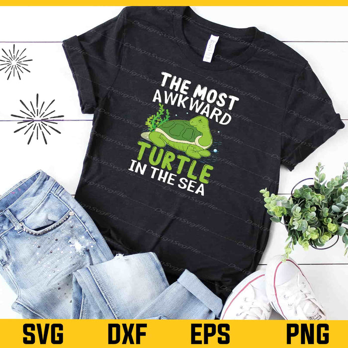 The Most Awkward Turtle In The Sea Svg Cutting Printable File  - Premium Cutting Files in SVG, PNG & EPS Formats - Premium SVG Cutting Files for Crafts